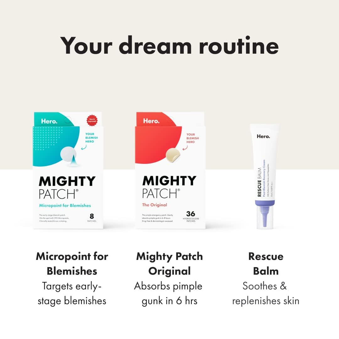 Hero Cosmetics Mighty Patch™ Original Patch 36ct and Rescue Balm Bundle