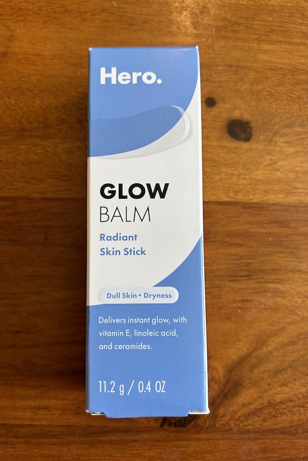 Hero Cosmetics Glow Balm Radiant Skin Stick – Instantly Gives Skin a Glowy Finish for Dewy and Radiant Looking Skin – Suitable for Acne-Prone Skin – Won’t Clog Pores (0.4 oz)