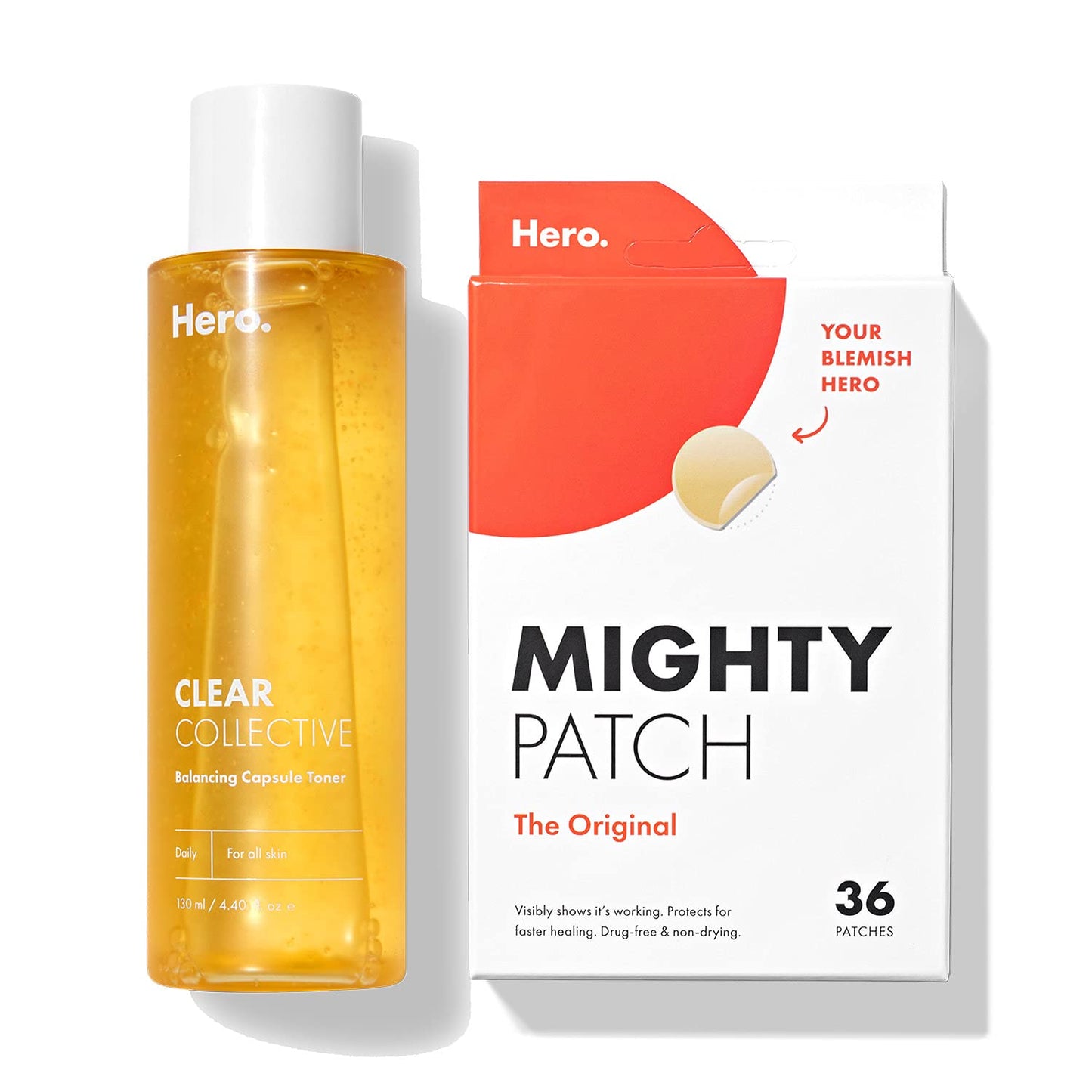 Mighty Patch Hero Original (36 count) and Balancing Capsule Skin Toner Bundle