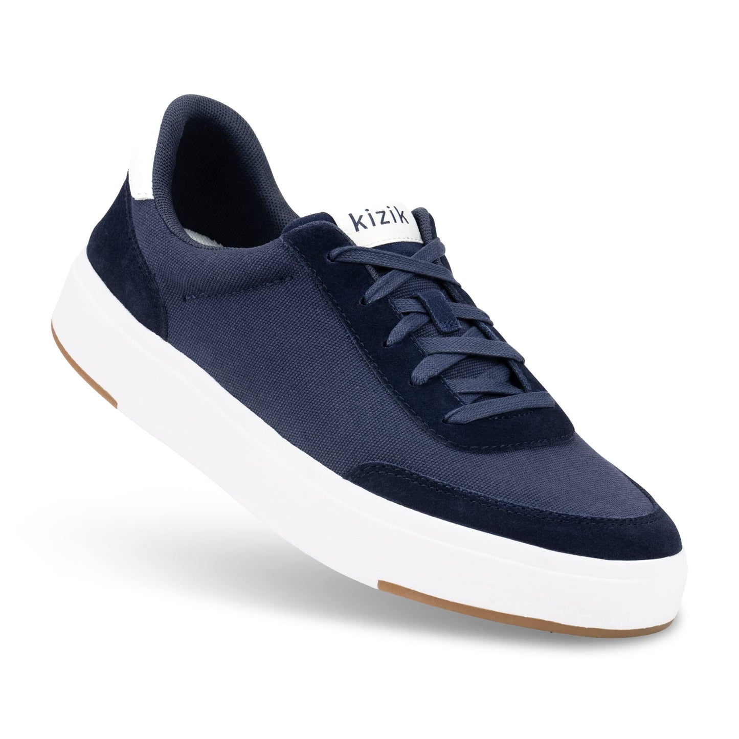 Kizik Shoes: Prague Comfortable Breathable Canvas and Suede Leather Slip On Sneakers, Convenient Hands Free Shoes | Casual Shoes for Men, Women and Elderly | Stylish, Orthopedic Shoes for Everyday