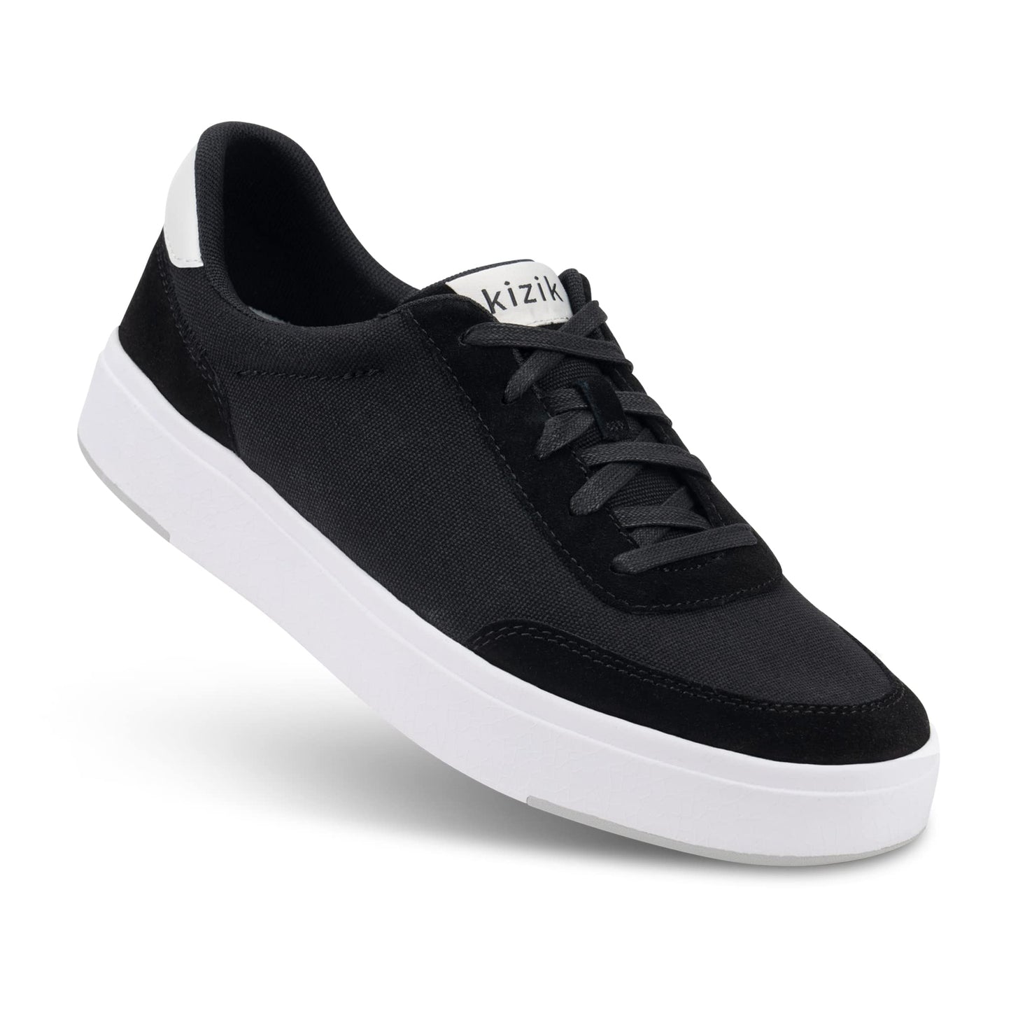 Kizik Shoes: Prague Comfortable Breathable Canvas and Suede Leather Slip On Sneakers, Convenient Hands Free Shoes | Casual Shoes for Men, Women and Elderly | Stylish, Orthopedic Shoes for Everyday