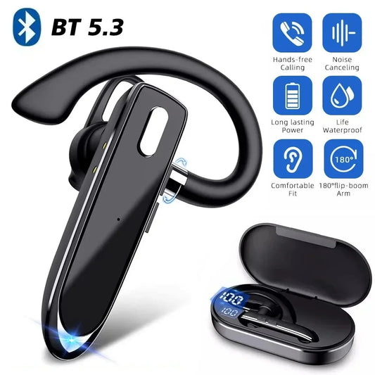 Wireless Bluetooth Headphones With ENC Noise Cancelling Handsfree Talking Headset